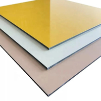 3mm 4mm Alucobond Acp Aluminium Composite Aluminium Acm Panneaux muraux Feuille Métallique Mat Façade Bardage Prix