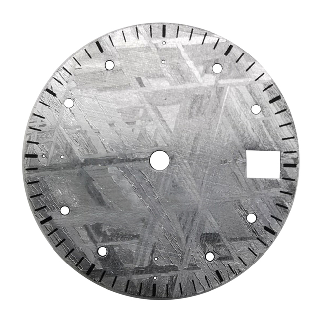 Custom Natural 0.40mm Thickness Muonionalusta Meteorite Watch Dial