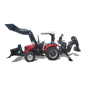 Retroexcavadora Mini para Tractor, precio de fábrica, CE, 4x4