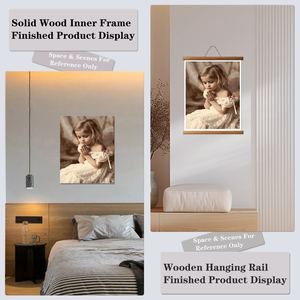 Kit de pintura por números de 40*50cm con marco, diseño de oración devota, estilo impresionista, pintura al óleo DIY - Product Image 6