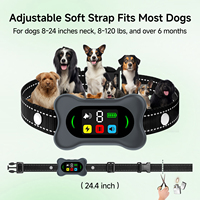 Effektiver Hunde-Bellabschreckungsgerät mit Schall-, Vibrations- und Elektroschockmodi, IP67 Wasserdicht, Wiederaufladbare Batterie (10-20 Stunden), Smart