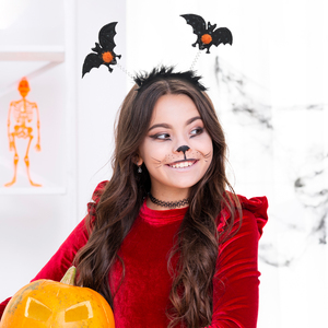 <span class=keywords><strong>Disfraz</strong></span> <span class=keywords><strong>de</strong></span> Halloween Cosplay fiesta Favor araña calabaza murciélago <span class=keywords><strong>bruja</strong></span> sombrero diadema - Product Image 3