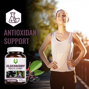 OEM Elderberry Immune Gummies with Vitamin C Overall Wellness Support Antioxidant Support Zinc Elderberry Immune Gummies - Product Image 5