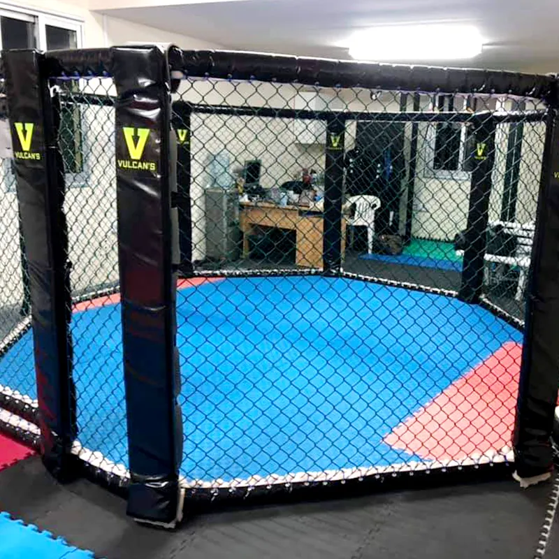 Professional MMA standard competition floor type octagonal cage boxing ring for sale