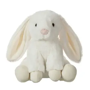 定制可爱长耳复活节兔子毛绒填充兔子玩具男女通用填充pp棉0-24岁和8-13岁