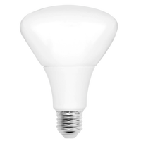   Projecteur LED BR30 homologué ETL, puissance réelle 9W/8W/7.2W, équivalent 65W, 120V, dimmable, culot moyen E26