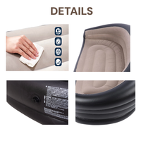 Canapé transat gonflable de haute qualité Portable 2 personnes Air canapé-lit pliant floqué fauteuil pour une utilisation intérieure et extérieure