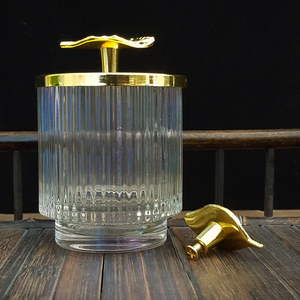 Wholesale Gold Leaves Metal Handles &amp; <strong>Knobs</strong> for Fragrance/Candle Jar Lid Drawer Toothpick Box <strong>Cabinet</strong> Door Home Decoration - Product Image 1