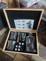 Juego de Decantador de Whisky de Cristal Personalizado Estilo Retro Clásico a la Antigua en Caja de Madera, Juego de Vasos de Whisky, Caja de Regalo