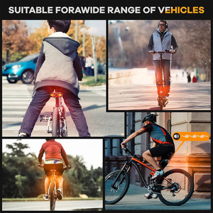 Luz Trasera Inalámbrica para Bicicleta con Control Remoto, Recargable por USB, Impermeable, para Bicicletas de Montaña y Carretera - Product Image 5