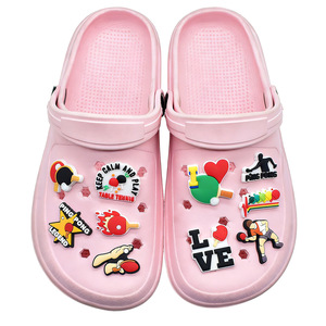 Breloques et épingles en PVC pour chaussures, motif joueur de tennis de table, pour sabots <span class=keywords><strong>Crocs</strong></span> - Product Image 2