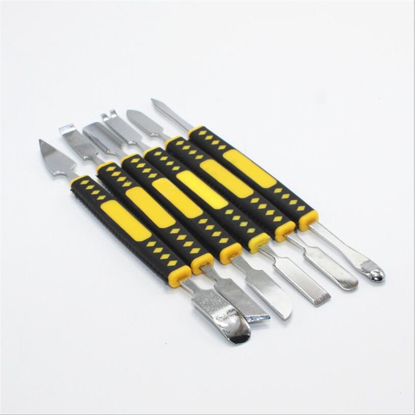 Juego de 6 piezas Herramientas de reparación de electrónica Kit de herramientas de palanca de apertura con extremos dobles de metal
