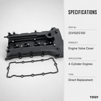 Couvre-culbuteurs moteur 22410-2G100, couvercle de culbuteur 22410-2G000 pour Hyundai Kia Theta II G4KD G4KE 2.0L 2.4L, kit de réparation complet