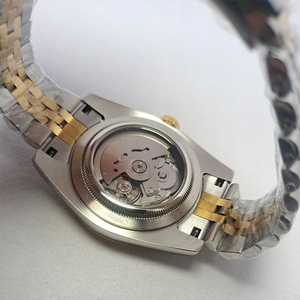 Fancy Design Factory Price Custom Logo White Gold Dial <b>Mechanical</b> Men's Stainless Steel NH35 Round <b>Watch</b> - Product Image 5