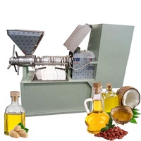 Presse à huile automatique à chaud 125-200 kg/h pour huile de noix de coco, d'amande, de soja, d'arachide, de tournesol, machine à huile, machine à fabriquer de l'huile