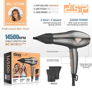 Secador de Pelo Profesional Dsp con Motor AC Iónico para Salón, con Boquilla Concentradora - Product Image 5