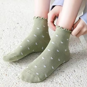 Calzini alla Caviglia Casual in Poliestere Ecologico per Donne e Ragazze, Comodi, Lavorati a Maglia, Antiscivolo, Colorati per la Stagione Autunnale - Product Image 3