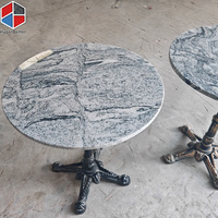 Table de café personnalisée avec base en laiton, tables de café pour l'intérieur et l'extérieur