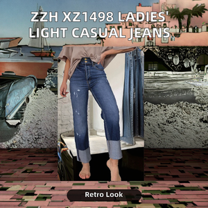 Micah Corp - Jeans de Pierna Recta para Mujer, Pantalones Vaqueros Clásicos Azules, ODM, Jeans Rotos de Alta Calidad para Mujer 2026 - Product Image 2