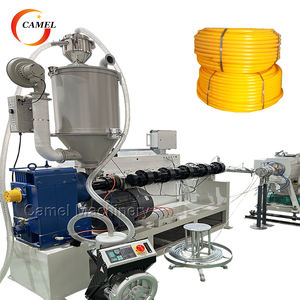 Machine d'extrusion de tuyau de gaine électrique PE 16-32mm Ligne de production de tuyau de conduit électrique PE avec <span class=keywords><strong>enrouleur</strong></span> à double disque - Product Image 1