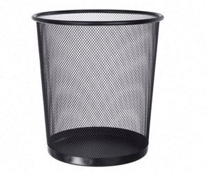 Cesto de esquina de metal para oficina, cesto de basura, contenedor de almacenamiento, cesto de basura doméstico, caja de almacenamiento pequeña de metal - Product Image 1