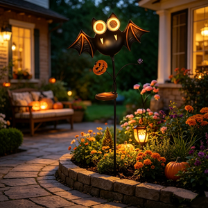 <span class=keywords><strong>Lampe</strong></span> solaire LED fantaisie en forme de chauve-souris avec accents d'ailes, éclairage effrayant pour allée de jardin, haute luminosité, résistante à l'eau IP65, Halloween - Product Image 3