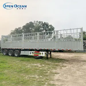 Fence Type Transport Cattle Livestock Cargo Stake Semi Trailer