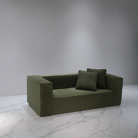 Moderne Kompression Sofa Set Tofu Würfel Stoff für Familien zimmer Wohnzimmer in Wohnungen Hotels Villen Kranken häuser und Schulen