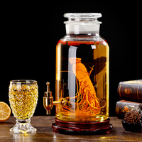 1,5 L 2L 5L 7,5 L 15L 20L Bocal en verre de stockage de grande capacité Réservoir Kimchi Bocal à cornichons Bouteille en verre de vin de ginseng