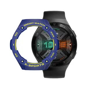 אביזרי גומי ספורט שעון מקרה כיסוי מלא כיסוי שעון מקרה 3D עבור Huawei שעון GT2e