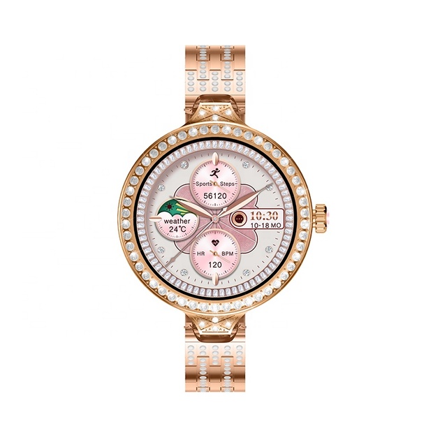 HW16 Mini Smartwatch HD Full Touch Luxury Reloj Inteligente Rose Gold Voice Assistant NFC Chat GPT Women Hw16mini Smart Watch