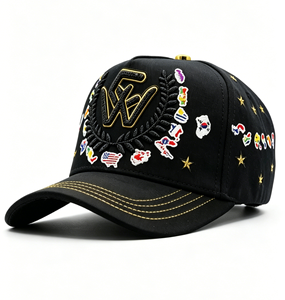 Cappelli Big <span class=keywords><strong>Boss</strong></span> all'ingrosso: Cappellino da baseball in cotone a 5 pannelli con visiera morbida curva, Snapback, A-Frame, Dad Hat, Gorra, Big <span class=keywords><strong>Boss</strong></span> Caps - Product Image 2