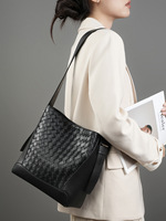 Sacs fourre-tout en cuir véritable sur mesure pour femmes, design vintage, grande capacité, sacs à bandoulière tissés pour femmes, vente en gros