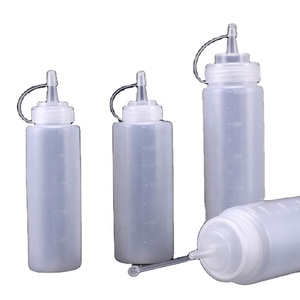 Hot 8oz <b>Plastic</b> <b>Squeeze</b> <b>Bottle</b> With Cap for Honey Ketchup Soya Chili - Product Image 1