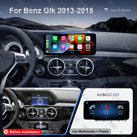 Kit Stéréo Android 13 Auto 8 Cœurs 12,3 pouces avec Carplay, Écran Tactile et Cadre de Façade LHD pour Benz GLK 2013-2015 – Approvisionnement Direct Usine