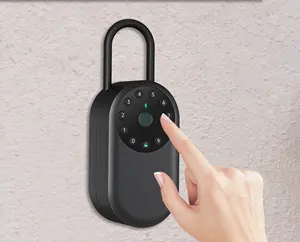 Outdoor Security Waterproof Bluetooth Smart Key Lock Box Password Key Combination Padlock Lockbox