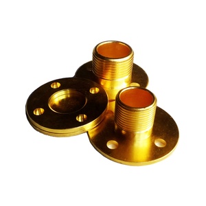 Giả Mạo Cao Cấp 1/2 "3/4" 2 "6" Brass Mặt Bích Sàn Và Đồng Threaded Ống Mặt Bích Phẳng Cho Phụ Kiện Đường Ống - Product Image 2