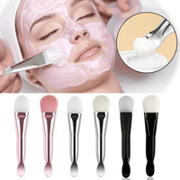 Pinceau professionnel pour masque facial végétalien, applicateur en silicone pour le maquillage, spatule, cuillère, outil