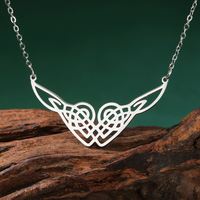 Collier pour enfants en acier inoxydable Myshape, nœud celtique, amulette porte-bonheur religieuse, symbole nordique irlandais pour les croyants