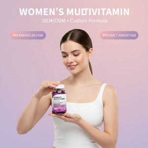 ויטמינים רב-תכליתיים לנשים בוגרות, ללא סוכר, תומכים במערכת החיסון, אנרגיה, מצב רוח, משפרים צפיפות העצם, שיער, עור וציפורניים, תוסף תזונה (OEM/ODM) - Product Image 3