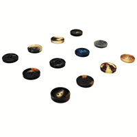 Kancing Jahit Resin Bulat Berkualitas Tinggi dengan 4 Lubang, Pola Persegi Panjang, Kancing Fashion untuk Pakaian, Kemeja, dan Jas