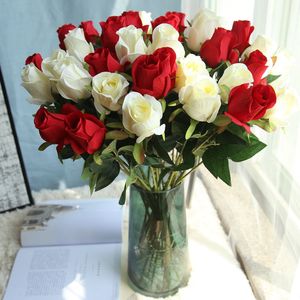 En gros haute 63cm simulation <span class=keywords><strong>rose</strong></span> artificielle en soie <span class=keywords><strong>rose</strong></span> tactile flores artificielle fleur de mariage décoration de la maison - Product Image 2