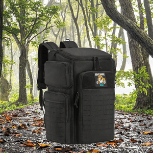 Sac à dos en nylon imperméable antivol de 45 L pour l'extérieur, doublure en polyester, portage double épaule pour la randonnée en forêt, utilisation multifonctionnelle - Product Image 3