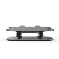 Support pour ordinateur portable, 2 pièces, ventilateur de refroidissement à 3 vitesses, dissipation de la chaleur, conception de stockage pliable, avec angle réglable