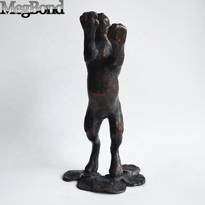 Estatuilla de conejo saltador de aluminio fundido, decoración de jardín al aire libre, mejora de la estética, artesanías de Metal, <span class=keywords><strong>liebre</strong></span> de pie para jardín - Product Image 5