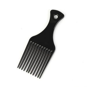 Logo personalizzato in plastica per capelli con pettine Afro da uomo nero pettine da barbiere pettine a testa larga - Product Image 5