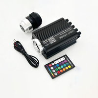 Kit d'éclairage à fibres optiques 36W pour voiture, plafond étoilé RGBW avec effet météore pour modification de toit automobile