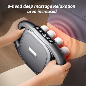Pistola de Masaje Profesional de 8 Cabezales para Relajación Muscular, Motor sin Escobillas Recargable para Alivio del Dolor Cervical, Herramienta con Calor y Capacidad de 49 kg - Product Image 2