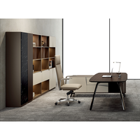 Bureau de direction en forme de L moderne et contemporain de haute qualité, table de bureau modulaire en bois pour un usage domestique