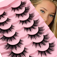 Faux Cils Vison Synthétique Bandelettes Effet Naturel avec Logo Personnalisé